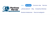 Tablet Screenshot of martinezhervas.com